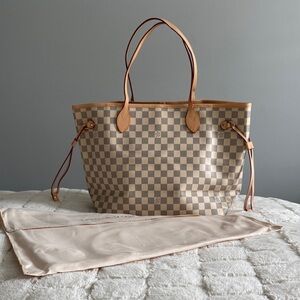 Louis Vuitton Never-full MM Damier Azur